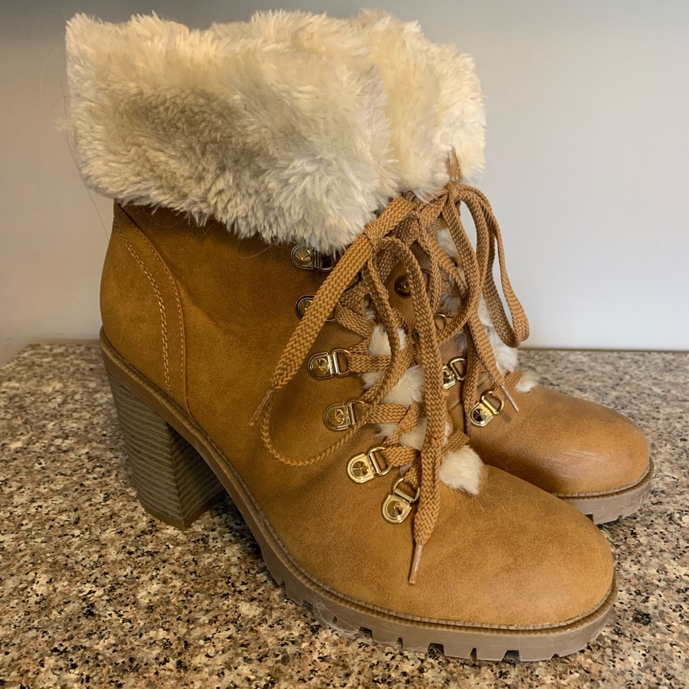 Guess Fur Boots Size 10